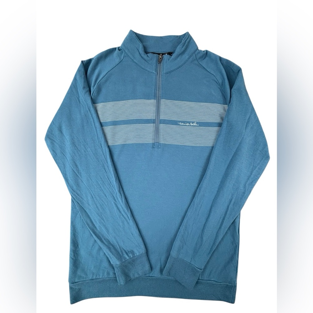 Travis Mathew | Upgraded Striped 1/4 Zip Pullover | Medium | Excellent Condition